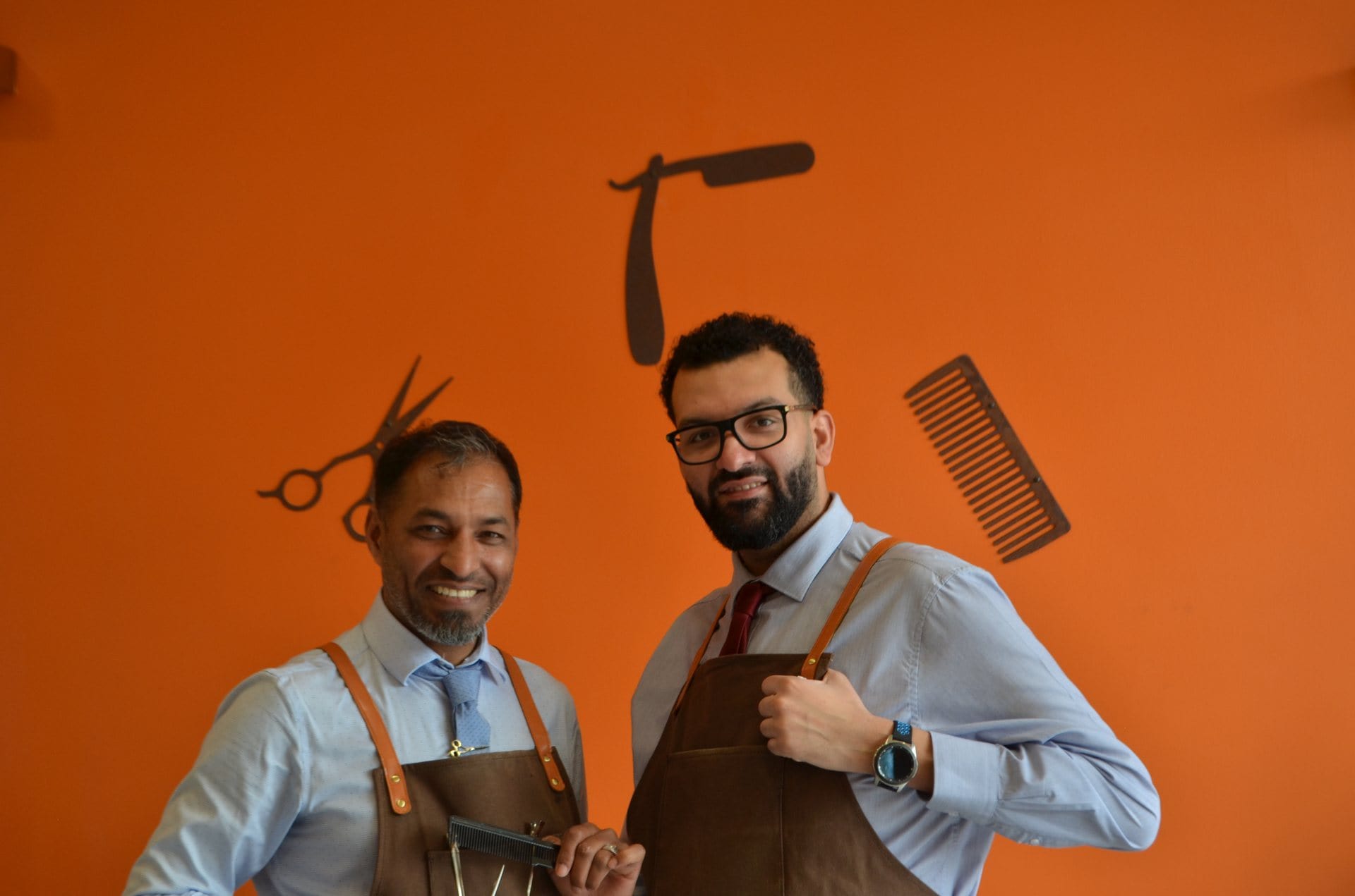 Inside Blade Brown barbershop